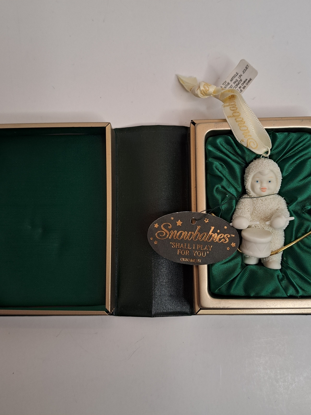 Department 56 Vintage Snowbabies -"Shall I Play For You?" Porcelain Ornament